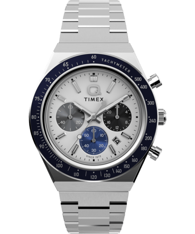 Timex Q Sport Silber Herren Armbanduhr TW2Y36200