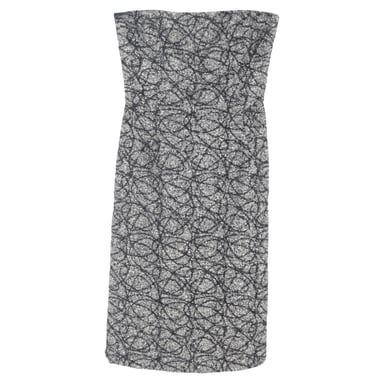 Max Mara Tweed-Minikleid aus grauer Schurwolle