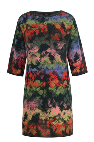 Jacquardkleid mit Camouflage-Muster