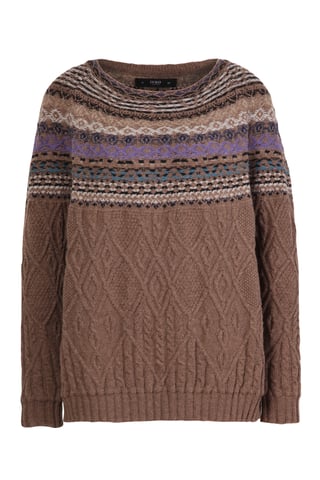 Jacquard-Pullover, Strukturmuster
