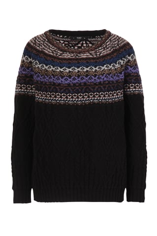 Jacquard-Pullover, Strukturmuster