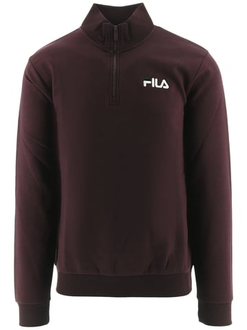 Herren Tawny Port Adam Viertel-Reißverschluss Sweatshirt