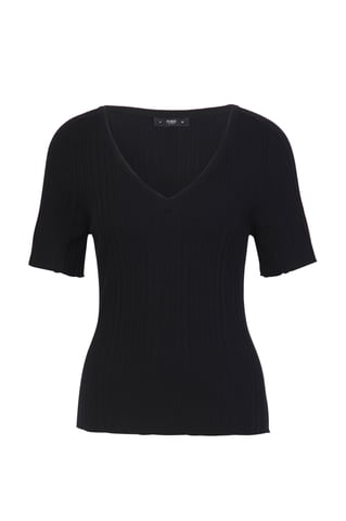 Fester Pullover, V-Ausschnitt