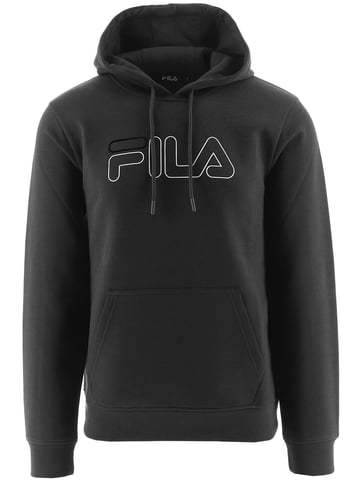 Herren Hoodie mit grafischem Melange in Anthrazit