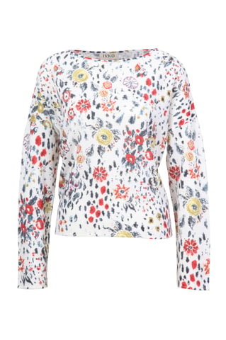 Pullover mit floralem Muster