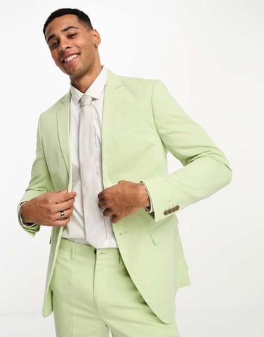 Jack & Jones Premium slim fit kostymjacka i mintgrön