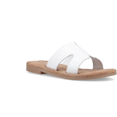 Hush Puppies Azalea Leder Damen Weiß Sandalen