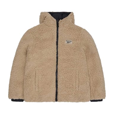 Reebok - Steppjacke für Damen, wendbar, Teddy (Schwarz)