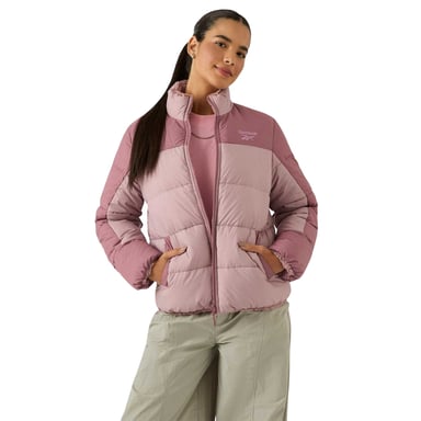 Reebok - Steppjacke für Damen, wendbar (Graurosa)