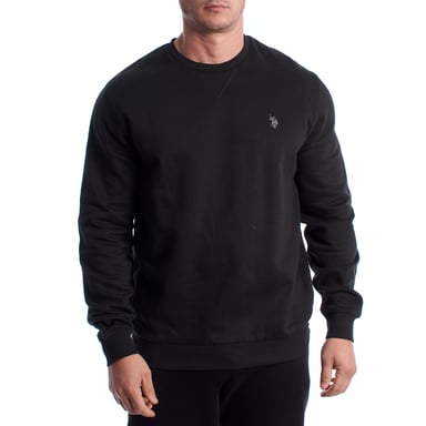 U.S. Polo Assn Herren-Sweatshirt mit Rundhals, Modell US40187021 - Schwarz