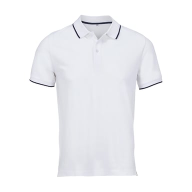 SOLS - "Palermo" Poloshirt für Herren/Damen Unisex (Weiß/Dunkelblau)