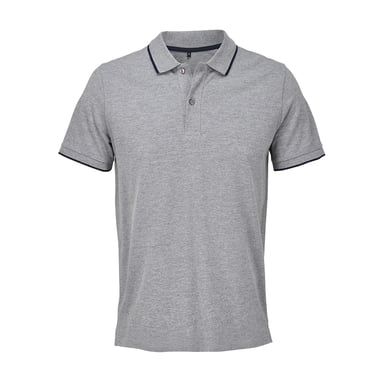 SOLS - "Palermo" Poloshirt für Herren/Damen Unisex (Grau meliert/Dunkelblau)