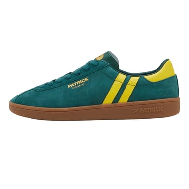 Patrick - "Monaco" Sneaker für Herren, Wildleder, Cupsohle (Grün/Gelb)