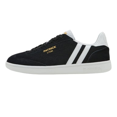 Patrick - "Lyon" Sneaker für Herren, Wildleder, Cupsohle (Schwarz/Weiß)