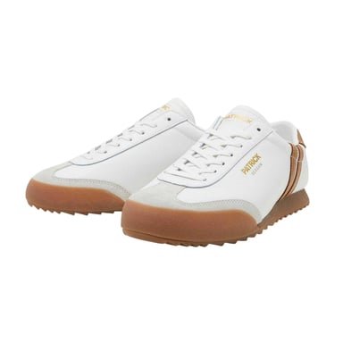 Patrick - "Bergan" Sneaker für Herren, Leder (Weiß/Hellbraun)