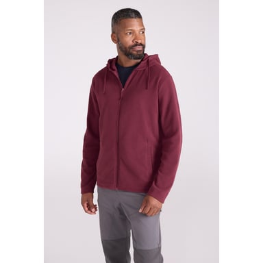 Mountain Warehouse - "Camber" Hoodie mit durchgehendem Reißverschluss für Herren (Burgunderrot)