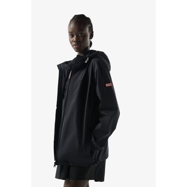 Hunter Packable Regenjacke Unisex Erwachsene Schwarz