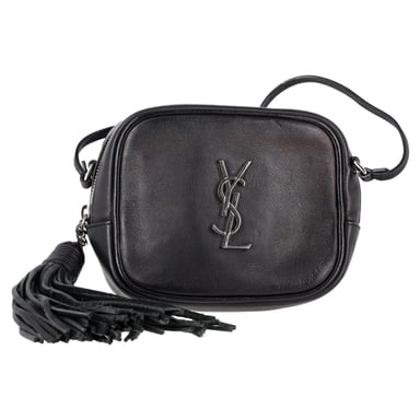 Saint Laurent Blogger Crossbody Bag aus schwarzem Leder