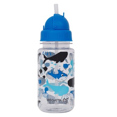 Regatta - Wasserflasche, Bubbles Der Hai, Tritan, 0.35l (Hawaii-Blau)