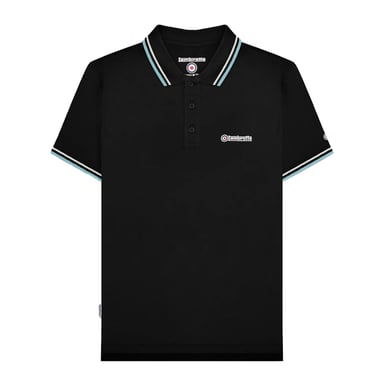 Lambretta - Poloshirt für Herren (Schwarz/Steingrau/Rauchblau)