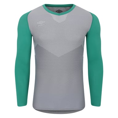 Umbro - "Pro" Base Layer Oberteil für Herren Langärmlig (Golf Grün/Grau)