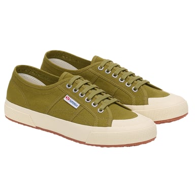 Superga - Herren/Damen Unisex Sneaker "2390 Military" (Militärgrün/Naturweiß)