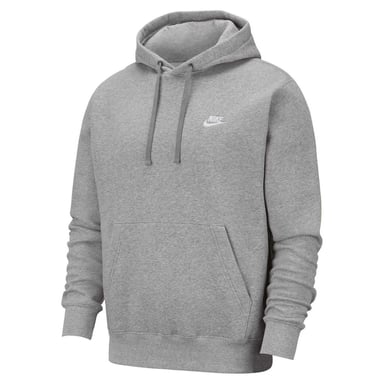 Nike - "Sportswear Club" Kapuzenpullover für Herren/Damen Unisex (Dunkelgrau/Mattiertes Silber/Weiß)