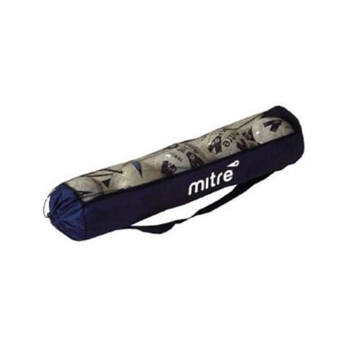 Mitre - Fußballtasche, Schlauchförmig, 5 Bälle (Marineblau)