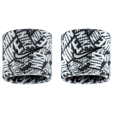Nike - "Classic" Armband, Dri-FIT, Swoosh (2er-Pack) (Schwarz/Weiß)