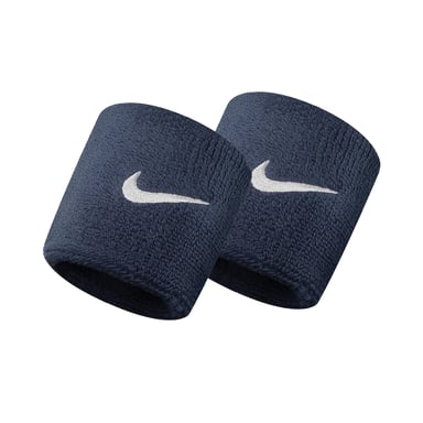 Nike Unisex Swoosh Schweißband, 2er-Pack (Marineblau)