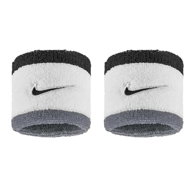 Nike - "Classic" Schweißband (2er-Pack) (Weiß/Grau/Schwarz)