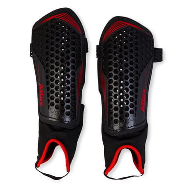 Mitre - "2024" Hockey-Schienbeinschoner für Herren/Damen Unisex (Schwarz/Rot)
