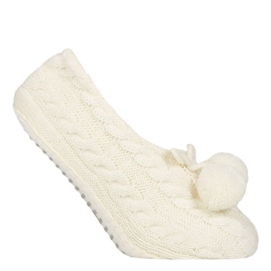 1 Paar Damen Kabelstrick Mokassin-Booties - Warme Weiche Gemütliche Hausschuhe