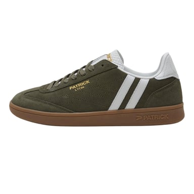 Patrick - "Lyon" Sneaker für Herren, Wildleder, Cupsohle (Oliv/Gummi Rosa)