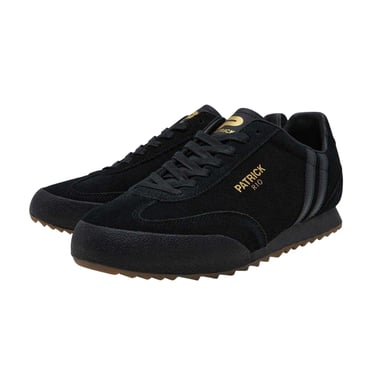 Patrick - "Rio" Sneaker für Herren, Wildleder (Schwarz/Schwarz/Weiß)