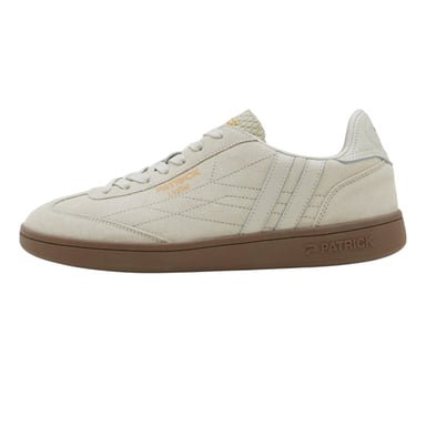 Patrick - "Lyon" Sneaker für Herren, Wildleder, Cupsohle (Naturweiß/Gummi Rosa)
