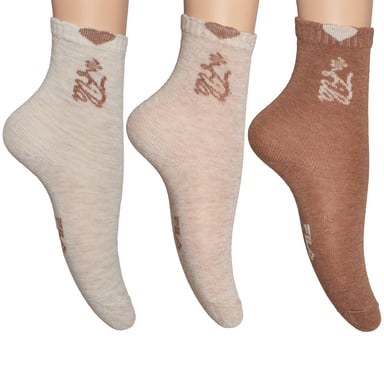 3er-Pack Mädchen-Mittelsocken F8213