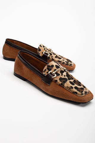 Mabel Wildleder Leder Pferdegebiss Loafer