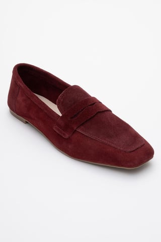 Morne Leder Loafer Damen