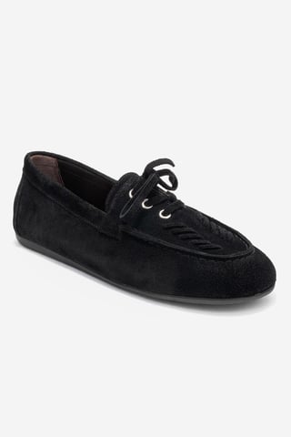 Lorven Leder Schnürung Loafer Damen