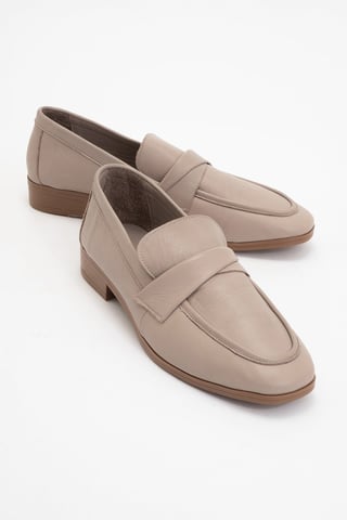 Splice Leder Flach Loafer Damen