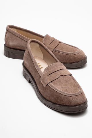 Bree Plateau Penny Leder Loafer