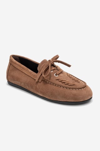 Lorven Leder Schnürung Loafer Damen