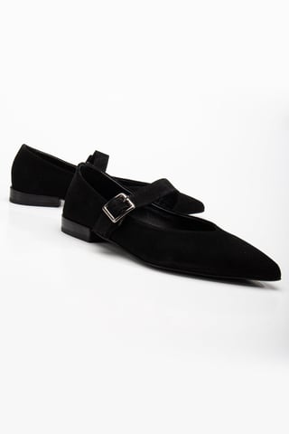 Willow Leder Mary Jane Flache Schuhe