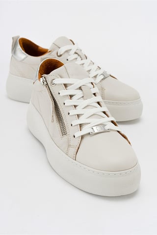 Allie Leather Zip Turnschuh Women