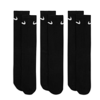 Nike - Socken für Herren/Damen Unisex, Leicht, Alltag (3er-Pack) (Schwarz)