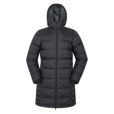 Mountain Warehouse - "Stratus Extreme" Daunenjacke für Damen, Packable, Lang (Schwarz)