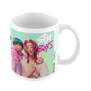 K-Pop Demon Hunters - Kaffeebecher, Saja Jungen (Weiß)