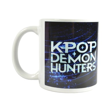 K-Pop Demon Hunters - Kaffeebecher, Logo (Weiß/Blau)