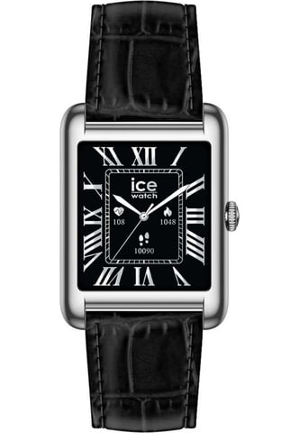 Ice Watch Ice Smart Tk 2.0 - Silver - Black Croco Schwarz Unisex Armbanduhr 025380 -